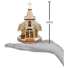 Load image into Gallery viewer, OLD WORLD CHRISTMAS GINGER COTTAGES NATIVITY CHAPEL CHRISTMAS ORNAMENT 80003