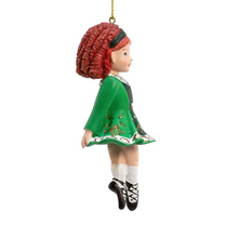 Load image into Gallery viewer, KURT ADLER 4.5" RESIN IRISH DANCING GIRL STEP DANCER CHRISTMAS ORNAMENT C8801