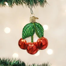 Load image into Gallery viewer, OLD WORLD CHRISTMAS CHERRIES GLASS CHRISTMAS ORNAMENT 28050