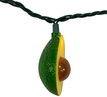 Load image into Gallery viewer, KURT ADLER PLASTIC AVOCADO 10 LIGHT SET NOVELTY CHRISTMAS LIGHTS UL4337