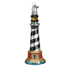 Load image into Gallery viewer, OLD WORLD CHRISTMAS CAPE HATTERAS LIGHTHOUSE GLASS CHRISTMAS ORNAMENT 20017