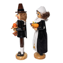 Load image into Gallery viewer, KURT ADLER 15" PILGRIM MAN & WOMEN NUTCRACKER SET HOLIDAY DECORATION TH0421