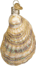 Load image into Gallery viewer, OLD WORLD CHRISTMAS OYSTERWITH PEARL NAUTICAL GLASS CHRISTMAS ORNAMENT 12454