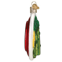 Load image into Gallery viewer, OLD WORLD CHRISTMAS ASPARAGUS GLASS CHRISTMAS ORNAMENT 28144