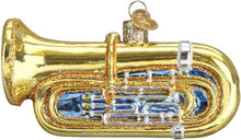 Load image into Gallery viewer, OLD WORLD CHRISTMAS TUBA GLASS MUSICAL INSTRUMENT CHRISTMAS ORNAMENT 38055