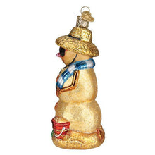Load image into Gallery viewer, OLD WORLD CHRISTMAS SAND SNOWMAN NAUTICAL COASTAL GLASS XMAS ORNAMENT 24188