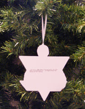 Load image into Gallery viewer, VINTAGE KSA BLUE & RED VR TROOPER WOOD XMAS ORNAMENT