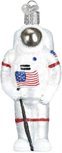 Load image into Gallery viewer, OLD WORLD CHRISTMAS ASTRONAUT APOLLO 11 MOON LANDING GLASS XMAS ORNAMENT 24182