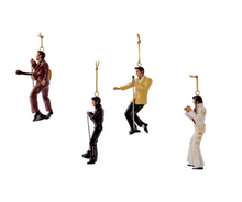 Load image into Gallery viewer, KURT ADLER 4 PIECE RESIN ELVIS PRESLEY CHRISTMAS ORNAMENT GIFT BOX SET EP2176