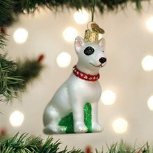 Load image into Gallery viewer, OLD WORLD CHRISTMAS BULL TERRIER DOG GLASS CHRISTMAS ORNAMENT 12587
