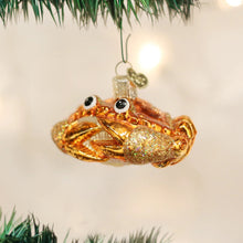 Load image into Gallery viewer, OLD WORLD CHRISTMAS CRAB LOUIE GLASS NAUTICAL COASTAL CHRISTMAS ORNAMENT 12022