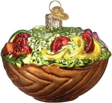 Load image into Gallery viewer, OLD WORLD CHRISTMAS BOWL OF SALAD GLASS CHRISTMAS ORNAMENT 32527