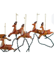 Load image into Gallery viewer, KURT ADLER 11' SANTA SLED w/8 REINDEER 10-LIGHT SET NOVELTY LIGHTS UL1861