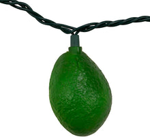 Load image into Gallery viewer, KURT ADLER PLASTIC AVOCADO 10 LIGHT SET NOVELTY CHRISTMAS LIGHTS UL4337