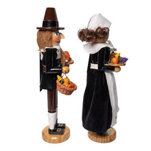 Load image into Gallery viewer, KURT ADLER 15" PILGRIM MAN & WOMEN NUTCRACKER SET HOLIDAY DECORATION TH0421