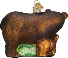 Load image into Gallery viewer, OLD WORLD CHRISTMAS BEAR WITH CUBS GLASS CHRISTMAS ORNAMENT 12199
