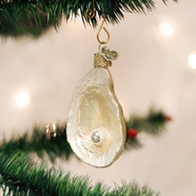 Load image into Gallery viewer, OLD WORLD CHRISTMAS OYSTERWITH PEARL NAUTICAL GLASS CHRISTMAS ORNAMENT 12454