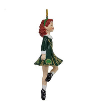 Load image into Gallery viewer, KURT ADLER 6" RESIN HAND PAINTED IRISH STEP DANCING GIRL XMAS ORNAMENT W4100