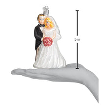 Load image into Gallery viewer, OLD WORLD CHRISTMAS BRIDAL COUPLE GLASS CHRISTMAS ORNAMENT 10163