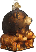 Load image into Gallery viewer, OLD WORLD CHRISTMAS BEAR WITH CUBS GLASS CHRISTMAS ORNAMENT 12199