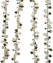 Load image into Gallery viewer, KURT S. ADLER 9' ACRYLIC IRIDESCENT GOLD TWINKLE DOUBLE TWIST BEAD GARLAND