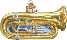 Load image into Gallery viewer, OLD WORLD CHRISTMAS TUBA GLASS MUSICAL INSTRUMENT CHRISTMAS ORNAMENT 38055