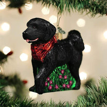 Load image into Gallery viewer, OLD WORLD CHRISTMAS BLACK DOODLE DOG GLASS CHRISTMAS ORNAMENT 12560