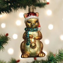 Load image into Gallery viewer, OLD WORLD CHRISTMAS CHRISTMAS KANGAROO ANIMAL GLASS CHRISTMAS ORNAMENT 12603