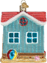 Load image into Gallery viewer, OLD WORLD CHRISTMAS BEACH HOUSE GLASS CHRISTMAS ORNAMENT 20112