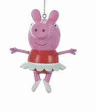 Load image into Gallery viewer, KURT ADLER PEPPA PIG BALLERINA PRINCESS BLOW MOLD CHRISTMAS ORNAMENTS SET OF 2