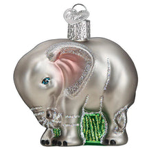Load image into Gallery viewer, OLD WORLD CHRISTMAS BABY ELEPHANT GLASS CHRISTMAS ORNAMENT 12576