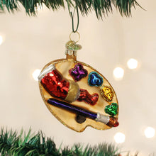 Load image into Gallery viewer, OLD WORLD CHRISTMAS ARTIST PALETTE GLASS CHRISTMAS ORNAMENT 36065
