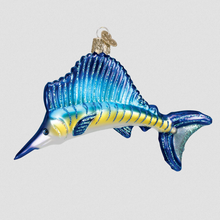 Load image into Gallery viewer, OLD WORLD CHRISTMAS SAILFISH NAUTICAL GLASS CHRISTMAS ORNAMENT 12226