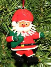 Load image into Gallery viewer, KURT ADLER VINTAGE 1990's CLAY DOUGH SANTA HOLDING GIFT SACK CHRISTMAS ORNAMENT