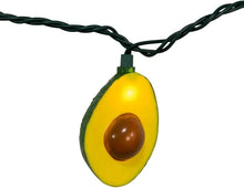 Load image into Gallery viewer, KURT ADLER PLASTIC AVOCADO 10 LIGHT SET NOVELTY CHRISTMAS LIGHTS UL4337