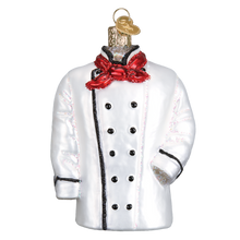Load image into Gallery viewer, OLD WORLD CHRISTMAS CHEF'S COAT DOUBLE BREASTED JACKET GLASS XMAS ORNAMENT 32311