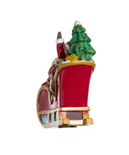 Load image into Gallery viewer, KURT ADLER 11' SANTA SLED w/8 REINDEER 10-LIGHT SET NOVELTY LIGHTS UL1861