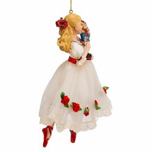 Load image into Gallery viewer, KURT ADLER CLARA w/WHITE DRESS & RED ROSES NUTCRACKER BALLET XMAS ORNAMENT C9252