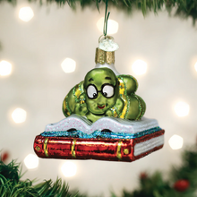 Load image into Gallery viewer, OLD WORLD CHRISTMAS BOOKWORM "AVID READER" CHRISTMAS ORNAMENT 12514