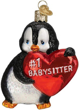 Load image into Gallery viewer, OLD WORLD CHRISTMAS BEST BABYSITTER BLOWN GLASS CHRISTMAS ORNAMENT 36277