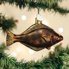 Load image into Gallery viewer, OLD WORLD CHRISTMAS PACIFIC HALIBUT NAUTICAL GLASS CHRISTMAS ORNAMENT 12584