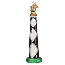 Load image into Gallery viewer, OLD WORLD CHRISTMAS CAPE LOOKOUT LIGHTHOUSE GLASS CHRISTMAS ORNAMENT 20128