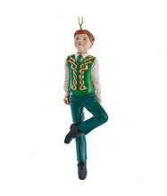 Load image into Gallery viewer, KURT ADLER 5" RESIN HAND PAINTED IRISH STEP DANCING BOY XMAS ORNAMENT E0602