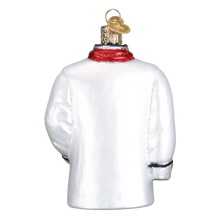 Load image into Gallery viewer, OLD WORLD CHRISTMAS CHEF'S COAT DOUBLE BREASTED JACKET GLASS XMAS ORNAMENT 32311