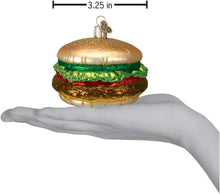 Load image into Gallery viewer, OLD WORLD CHRISTMAS CHEESEBURGER GLASS CHRISTMAS ORNAMENT 32065