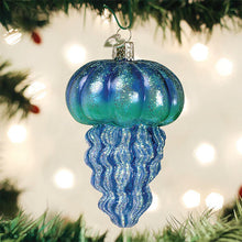 Load image into Gallery viewer, OLD WORLD CHRISTMAS BLUE JELLYFISH NAUTICAL COASTAL CHRISTMAS ORNAMENT 12657