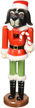 Load image into Gallery viewer, SANTA'S WORKSHOP 14" WOODEN CHRISTMAS DOG NUTCRACKER CHRISTMAS DECORATION 70771