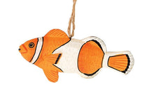 Load image into Gallery viewer, GALLERIE II 4" HANDMADE WOODEN TROPICAL FISH COASTAL CHRISTMAS ORNAMENT STYLE 3