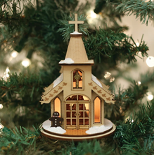 Load image into Gallery viewer, OLD WORLD CHRISTMAS GINGER COTTAGES NATIVITY CHAPEL CHRISTMAS ORNAMENT 80003

