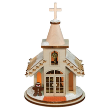 Load image into Gallery viewer, OLD WORLD CHRISTMAS GINGER COTTAGES NATIVITY CHAPEL CHRISTMAS ORNAMENT 80003
